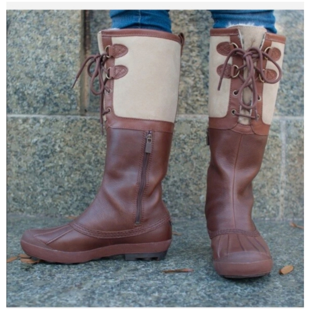 🆕️UGG Belcloud Duck Boots Black Waterproof Hiking Gorpcore Sz 8.5 Indie Sleeze - Picture 7 of 14